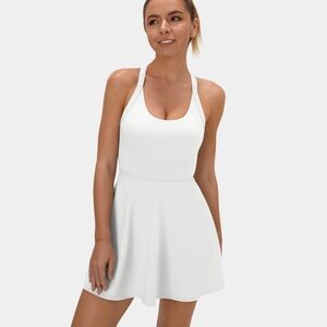 Halara white dress with shorts size M